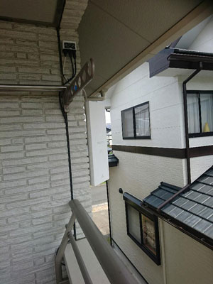 浜松市中央区(旧西区)桜台にてテレビアンテナ工事