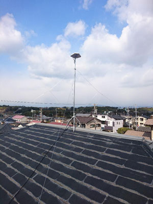 浜松市中央区(旧西区)伊佐治町にてテレビアンテナ工事
