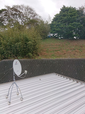 浜松市中央区(旧西区)大人見町にてテレビアンテナ工事