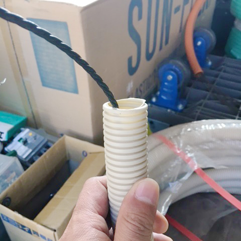 空配管(CD管)への通線工事